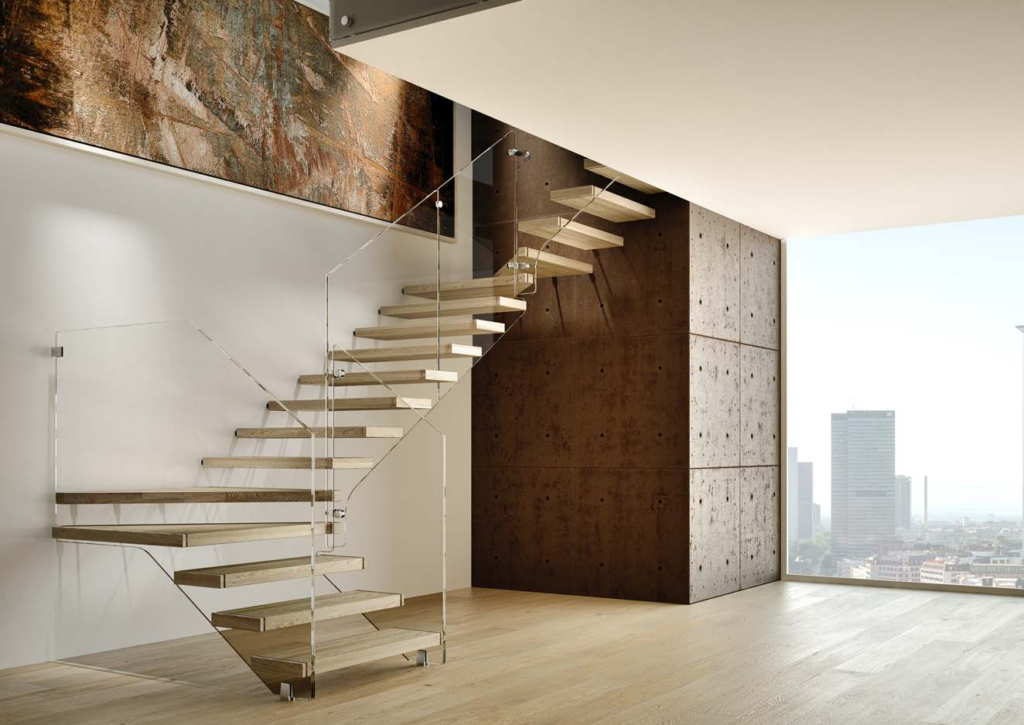 Indoor Cantilever Straight / Winder Staircase